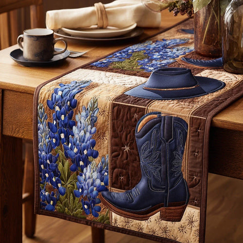 Bluebonnet Trail Quilted Table Runner
