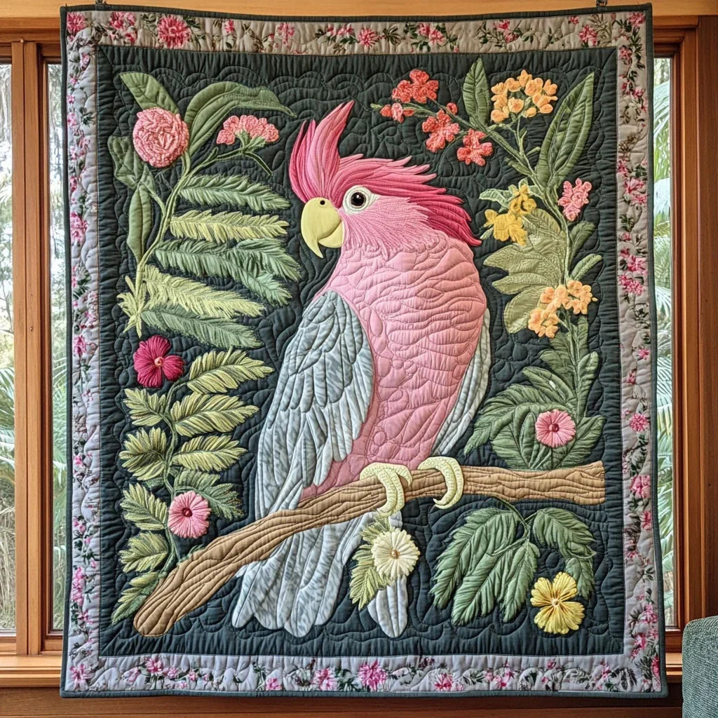 Blush Crown Quilt Blanket
