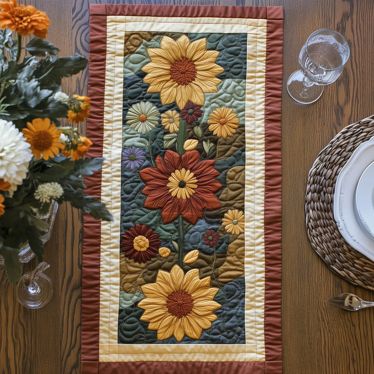 Boho Desert Quilted Table Runner