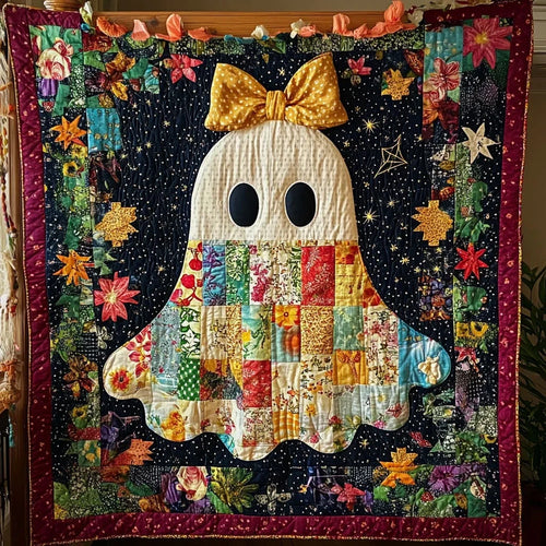 Boo-Tiful Bow Quilt Blanket