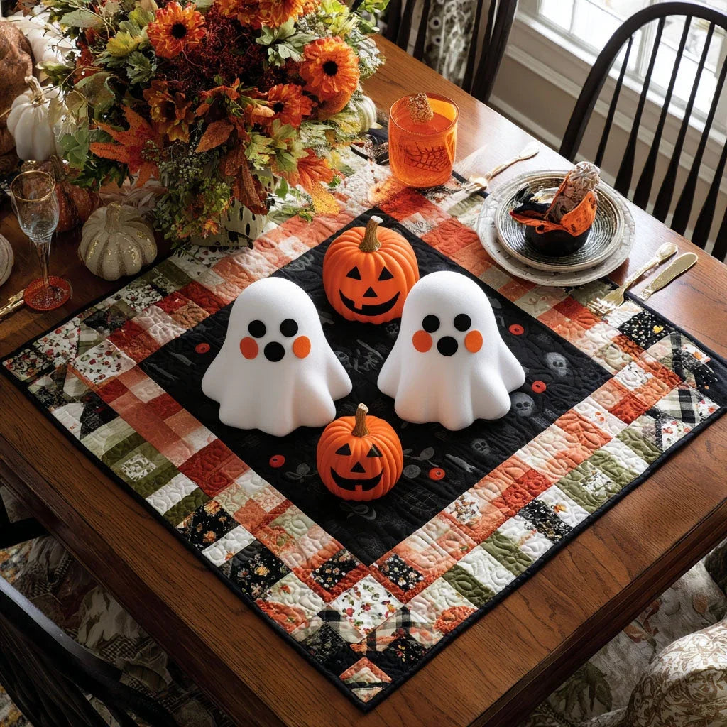 Boo-tiful Harvest Quilted Table Topper