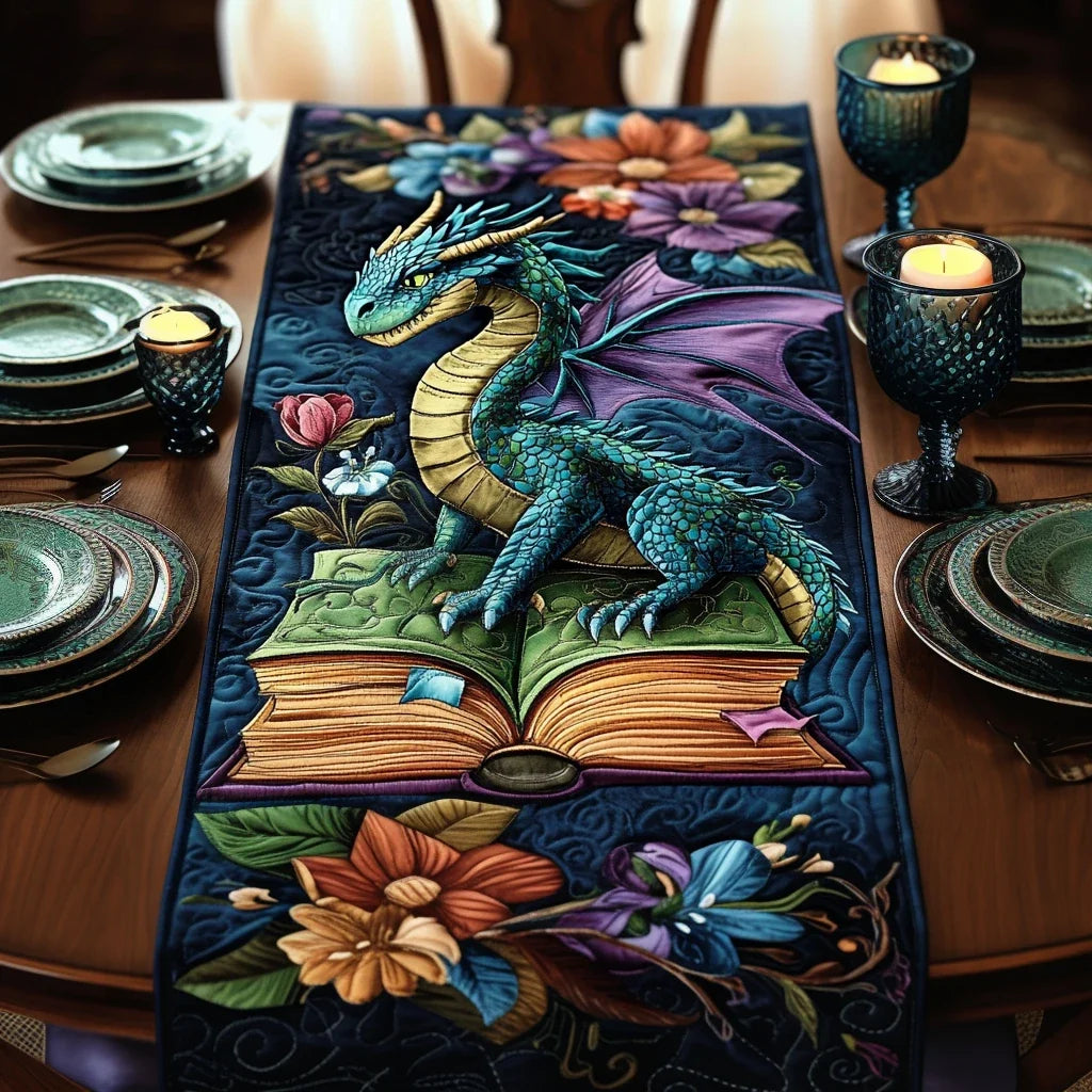 Book Guardian Quilted Table Runner
