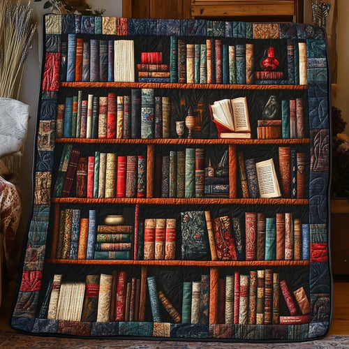Bookself Quilt Blanket