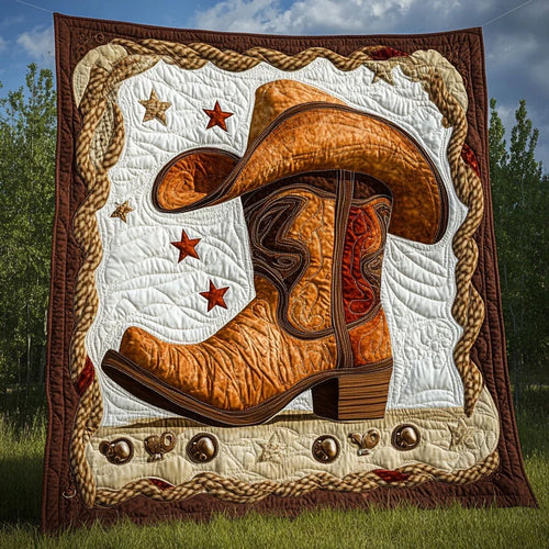 Boot And Brim Quilt Blanket