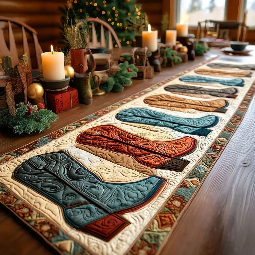 Boot Legacy Quilted Table Runner