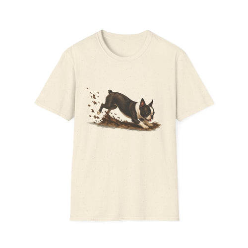 Boston Terrier Excavating Mode On Tee