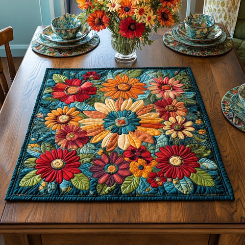 Botanic Glow Quilted Table Topper