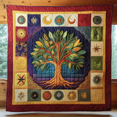 Botanical Radiance Quilt Blanket