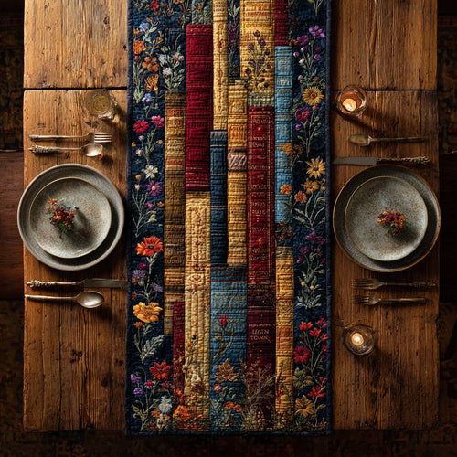 Bound Book Quilted Table Runner