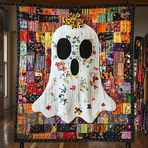 Bowtie Boo Quilt Blanket