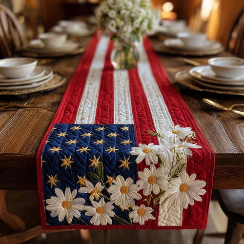 Brave Blooms Quilted Table Runner