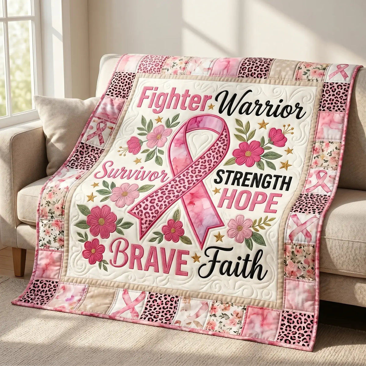 Brave Warrior Quilt Blanket