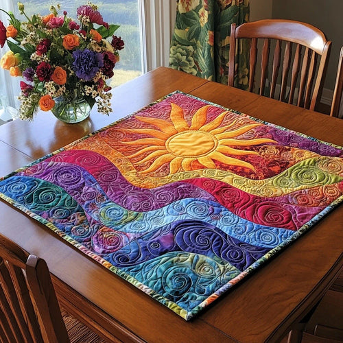 Bright Horizon Quilted Table Topper