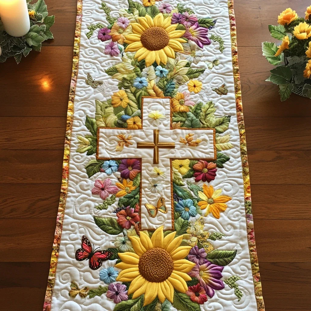 Bright Journey Quilted Table Runner