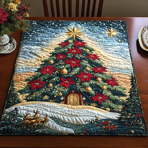 Bright Pines Quilted Table Topper
