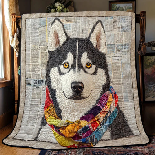 Bright Pup Quilt Blanket