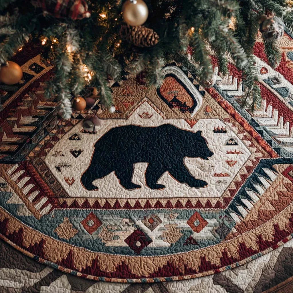 Bronco Ridge Circle Quilted Tree Skirt