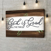 god is good all the time wall art canvas (Landscape)