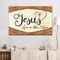 jesus loves me this i know christian wall art canvas (Landscape)