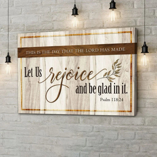 this is the day that the lord has made bible verse wall art canvas (Landscape)