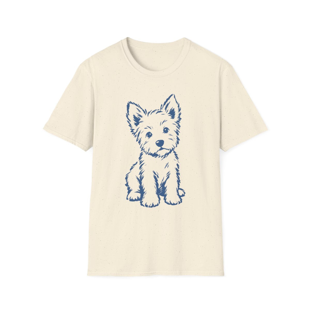Brush Stroke Westie Pup Tee
