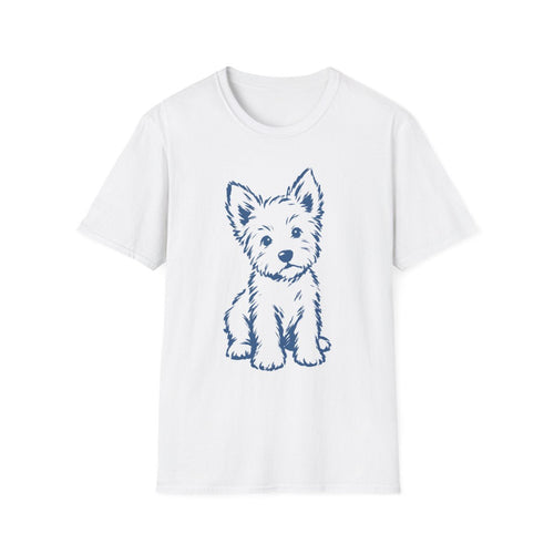 Brush Stroke Westie Pup Tee