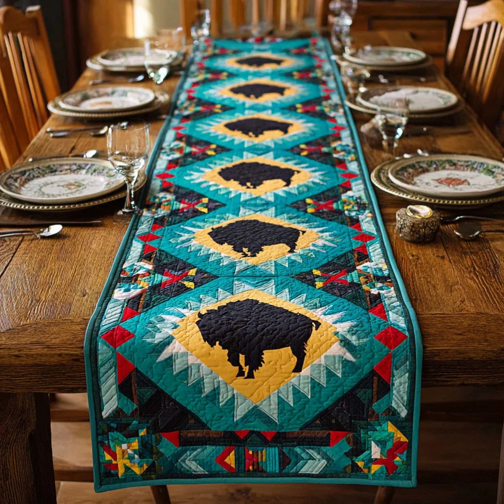 Buffalo Plains Quilted Table Runner