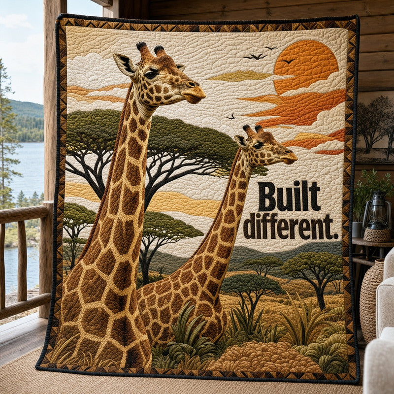 Built Different Quilt Blanket - Quilted Blanket by Wild and Way