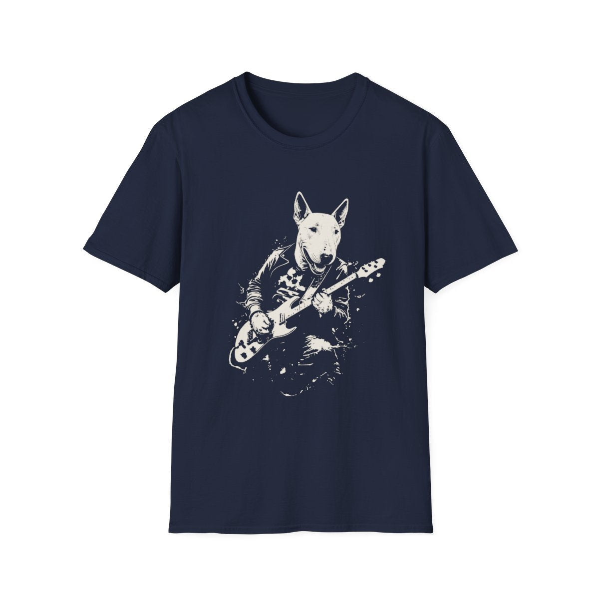 Bull Terrier Rocking Guitar Tee