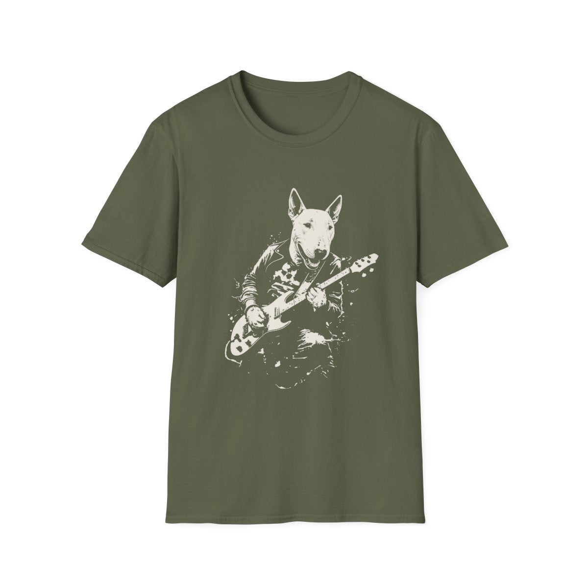 Bull Terrier Rocking Guitar Tee