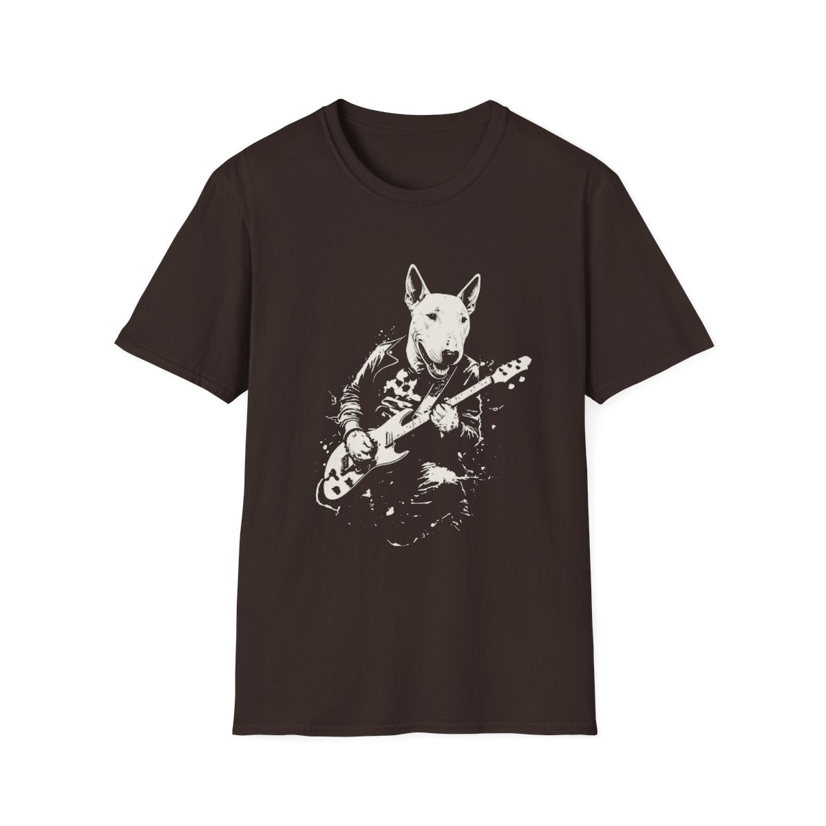 Bull Terrier Rocking Guitar Tee