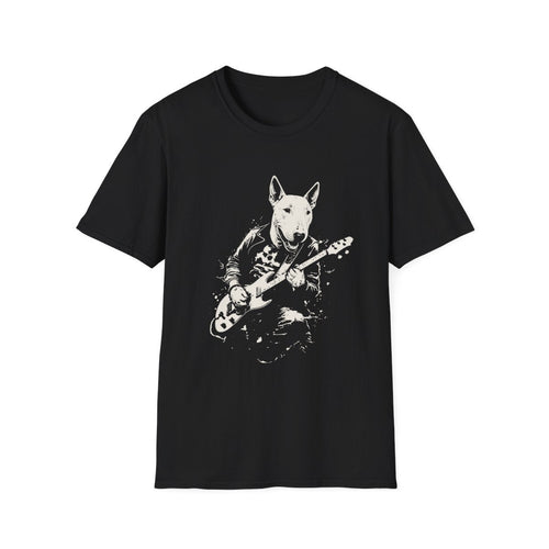 Bull Terrier Rocking Guitar Tee