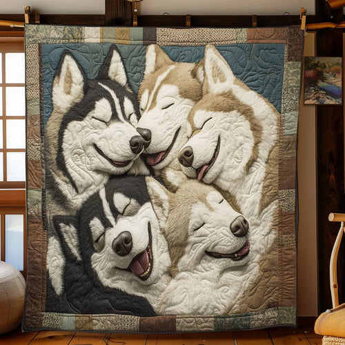 Bundle Of Paws Quilt Blanket