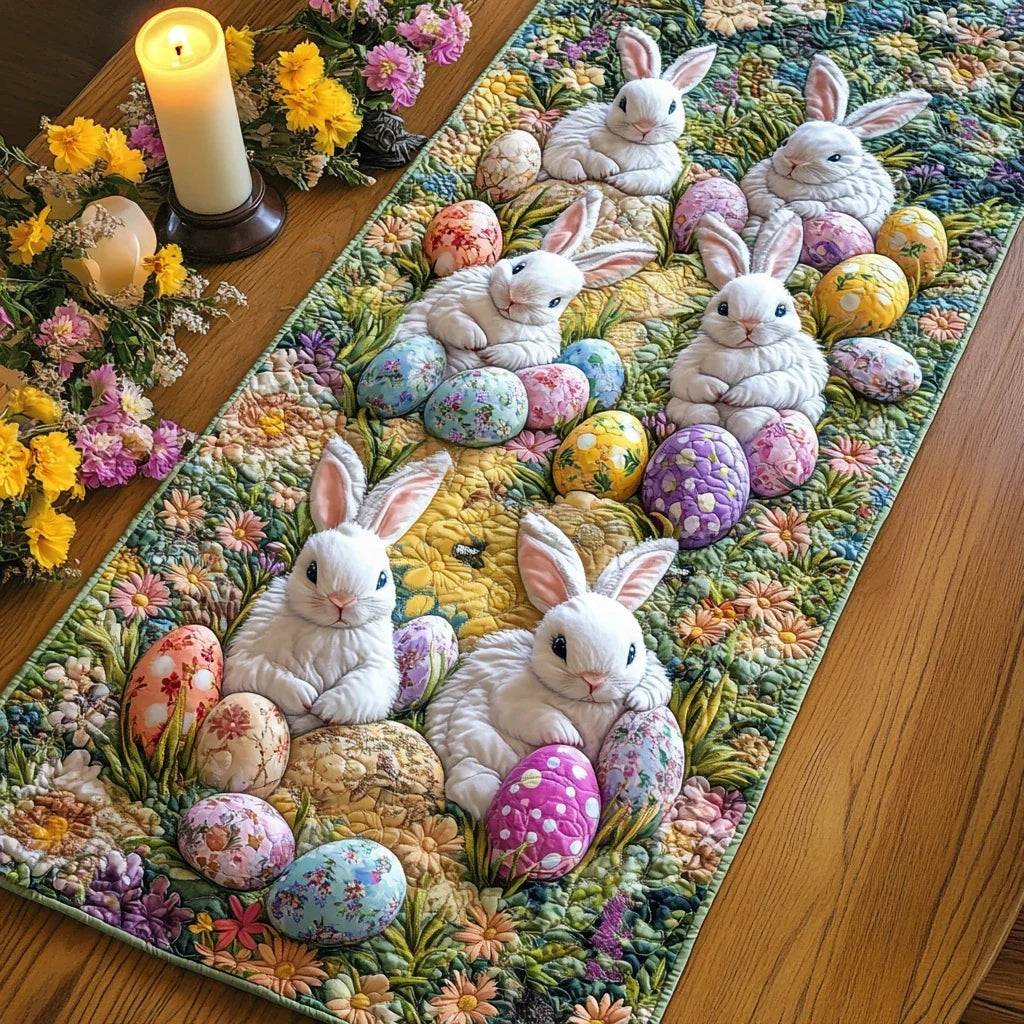 Bunny Bliss Quilted Table Runner