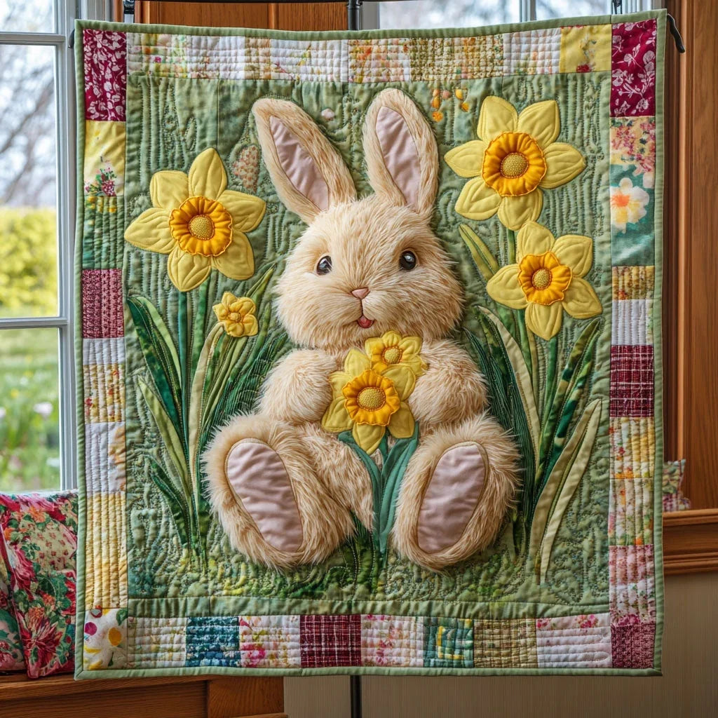 Bunny Blossom Grove Quilt Blanket