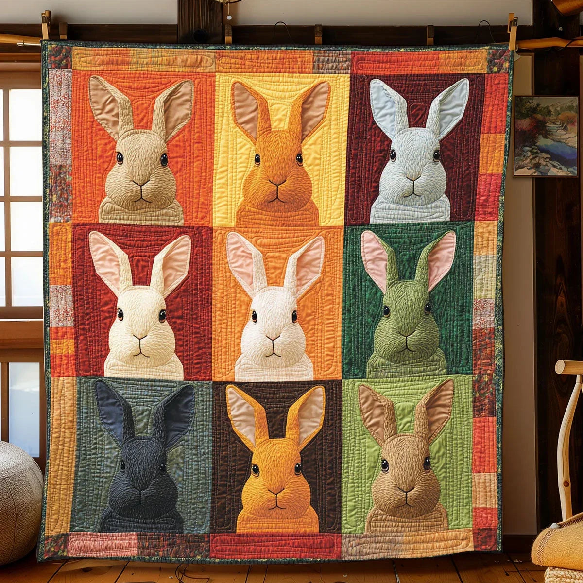 Bunny Box Quilt Blanket