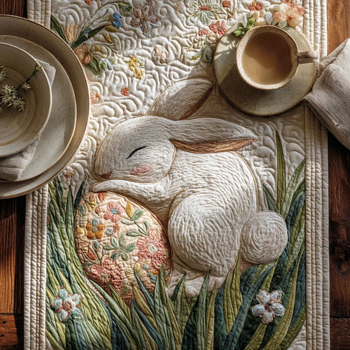 Bunny Hug Patchwork Quilted Table Runner