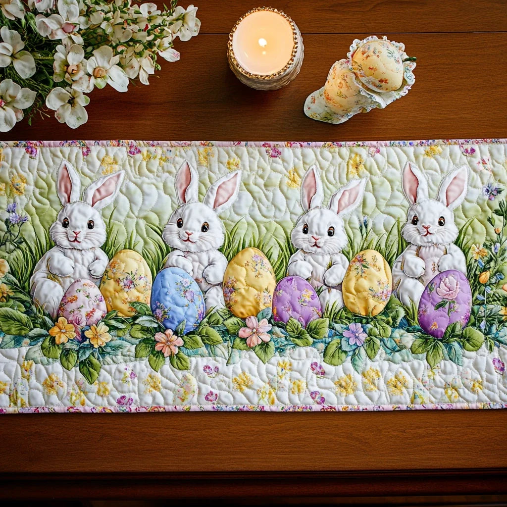 Bunny Love Quilted Table Runner