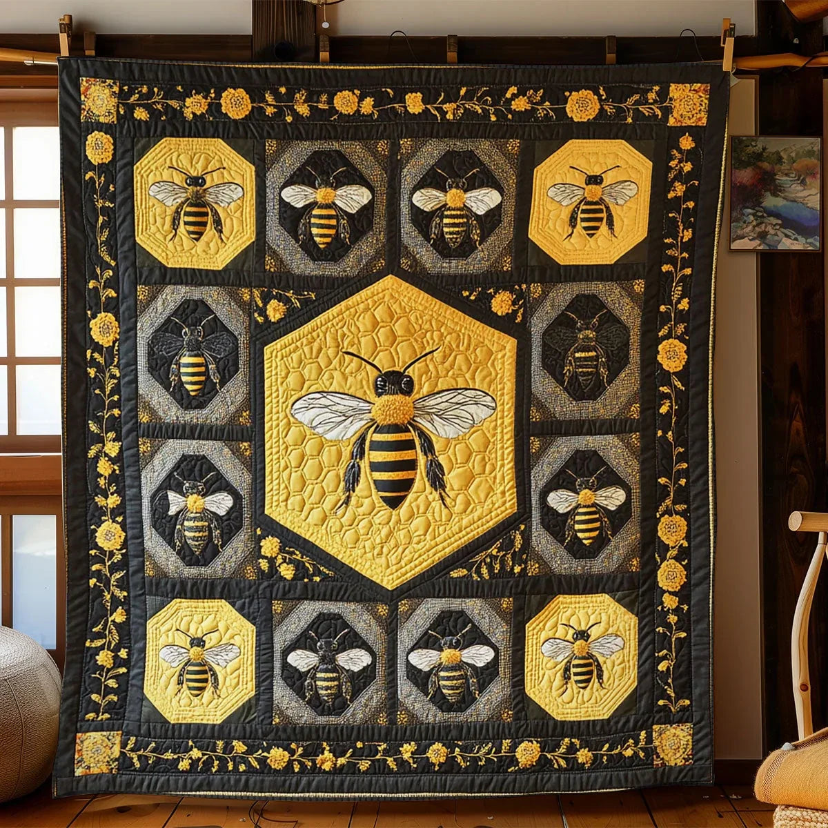 Busy Bee Quilt Blanket