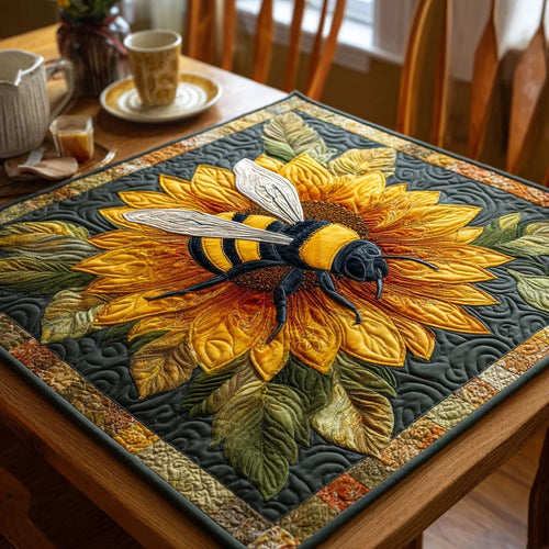 Busy Bee Quilted Table Topper