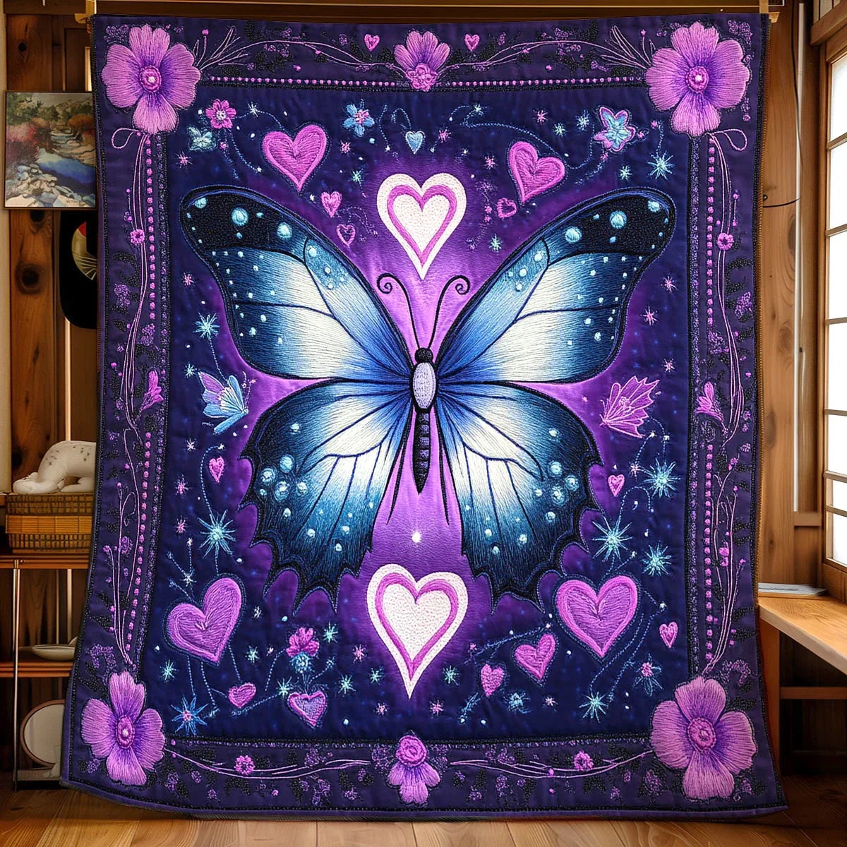 Butterfly Aura Quilt Blanket
