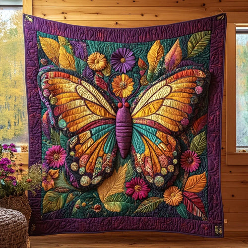 Butterfly Bloom Quilt Blanket