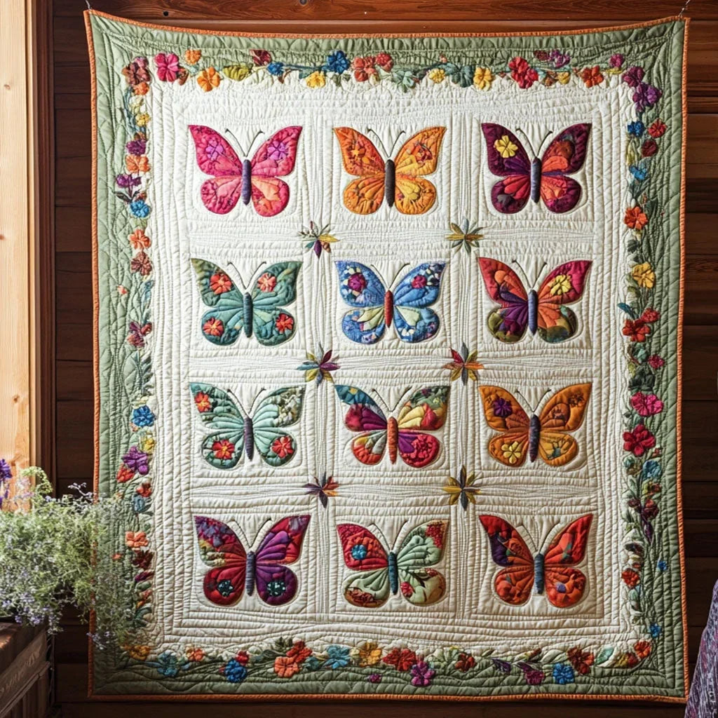Butterfly Charm Quilt Blanket