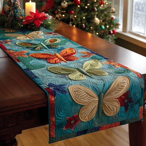 Butterfly Charm Quilted Table Runner