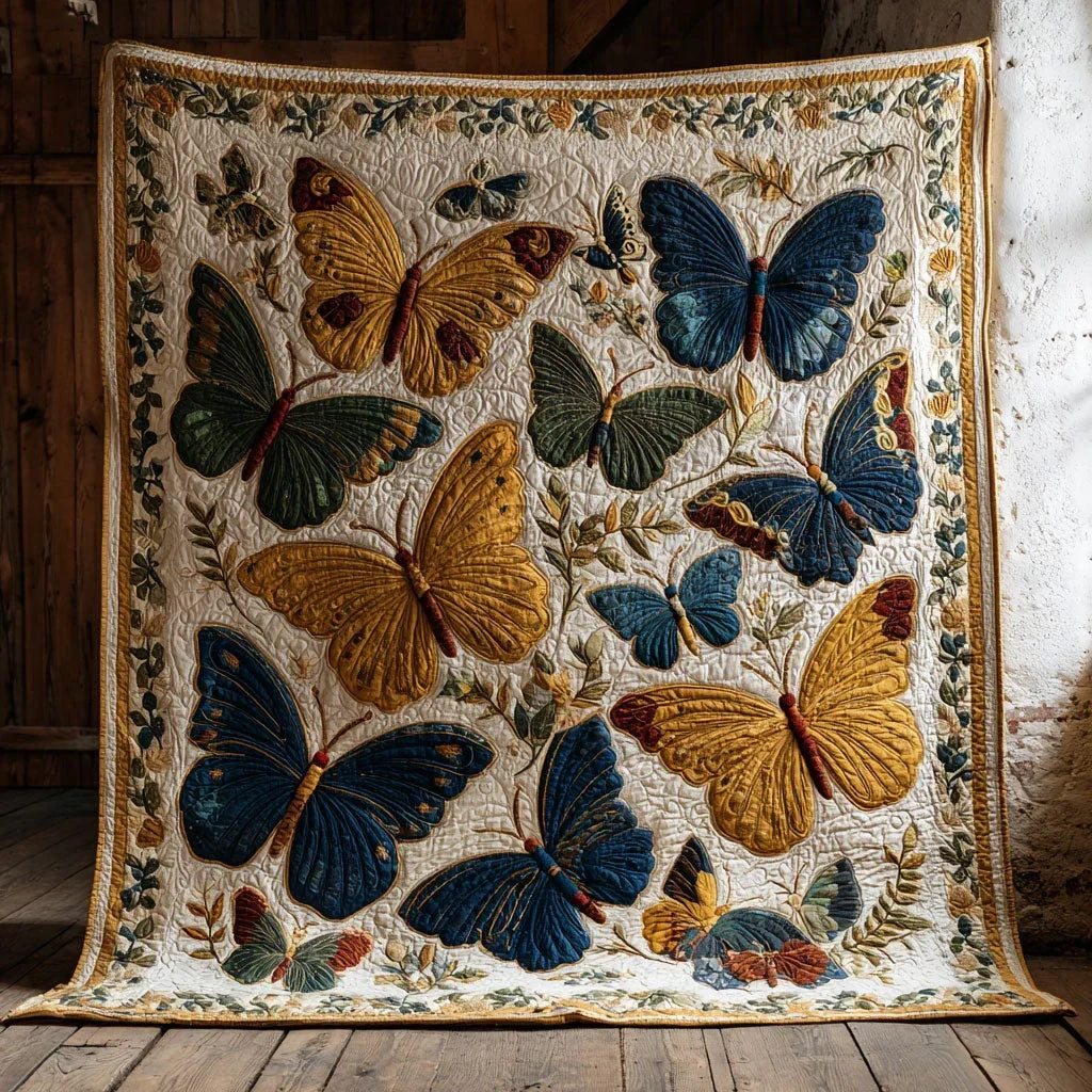 Butterfly Garden Glow Quilt Blanket