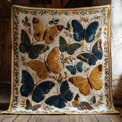 Butterfly Garden Glow Quilt Blanket