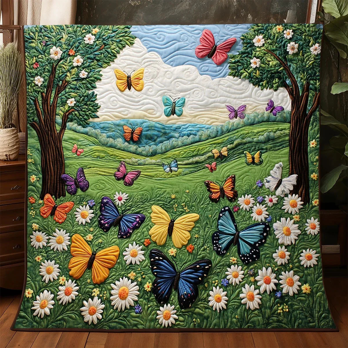 Butterfly Garden Quilt Blanket