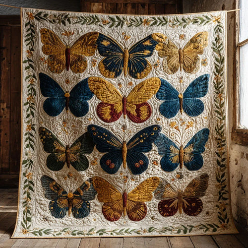 Butterfly Harmony Quilt Blanket
