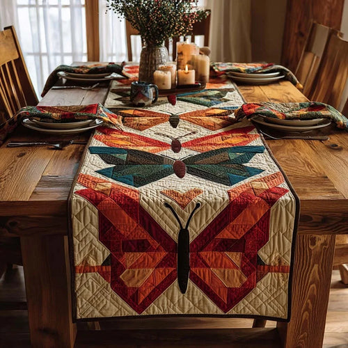 Butterfly Haven Quilted Table Runner