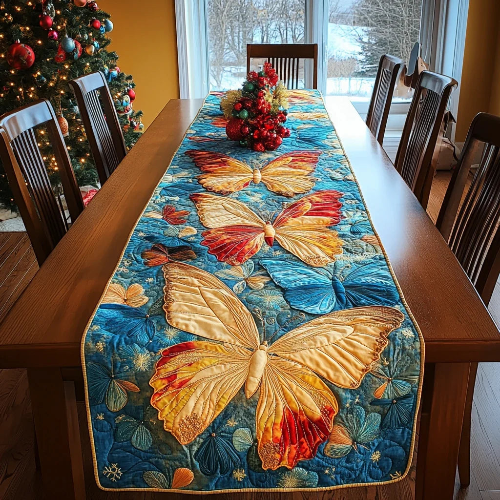 Butterfly Meadow Quilted Table Runner